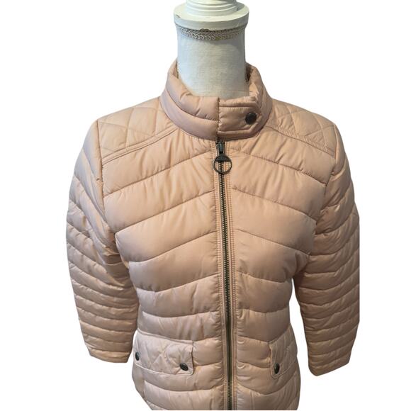 Barbour Cavalry Quilted Stretch Jacket Rose Dust - Picture 4 of 11
